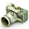 Фотоаппарат из долларовых банкнот картинка смайлик