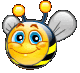 Животные Смайлик - веселая пчела смайлики