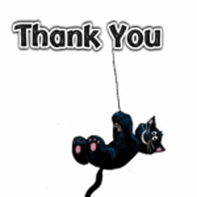 Спасибо! Висит черный кот картинка смайлик