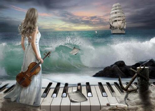 С днем музыки. Вдохновение моря