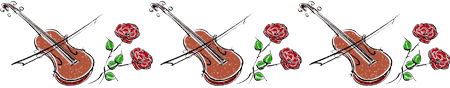С днем музыки. Скрипки и розы