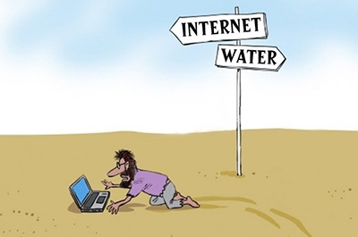 Открытки. С Днем Интернета. Интернет или вода!
