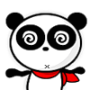 Панда с красным шарфиком