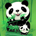 Панда с дитёнышем