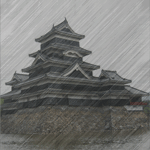 Пагода под дождем