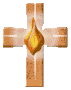Крест с горящим огнем