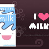 I love milk (я люблю молоко)