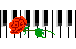 Роза на клавишах