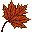 Осенние листья. Коричневый
